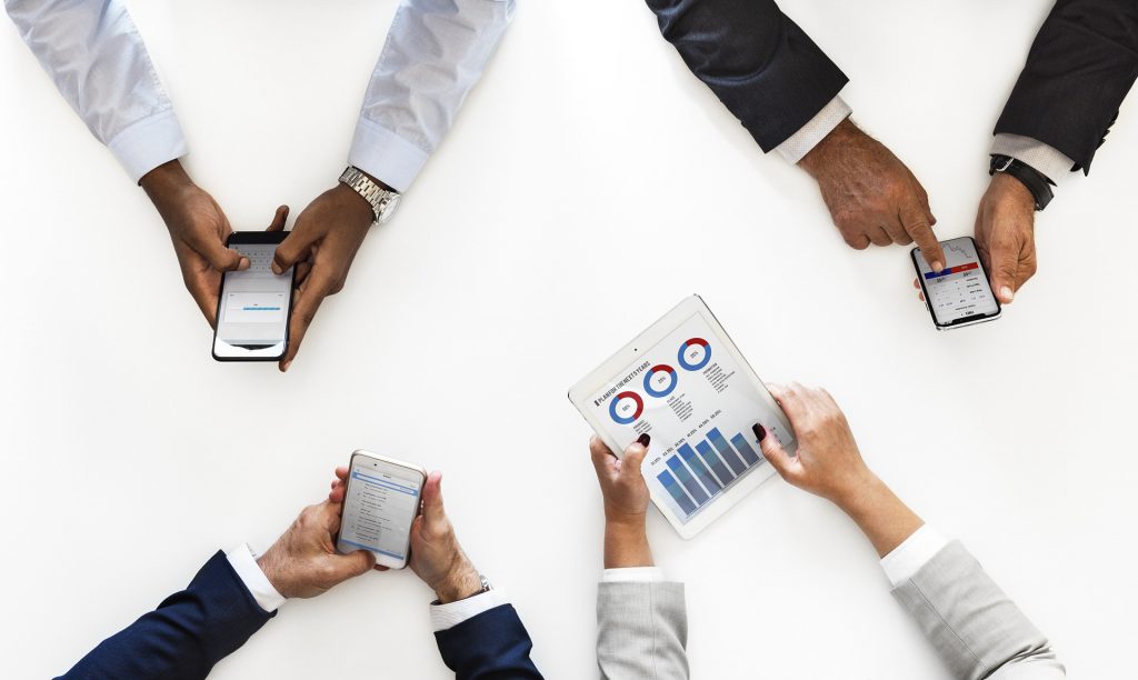 Gestión empresarial con una aplicación móvil app de gestión